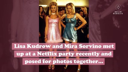 Lisa Kudrow and Mira Sorvino had an IRL Romy and Michele’s High School Reunion