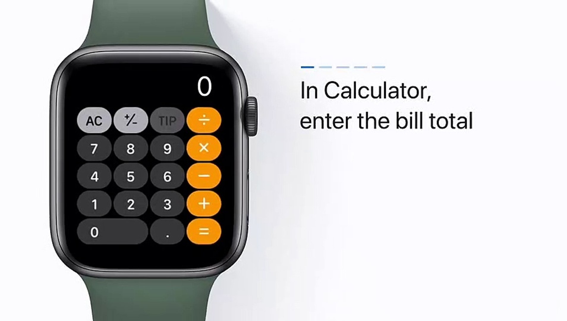 How to calculate a tip and split the bill with Calculator on your Apple  Watch – Apple Support - Vidéo Dailymotion