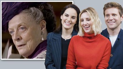 The Cast of Downton Abbey Reviews Maggie Smith's Most Iconic Moments