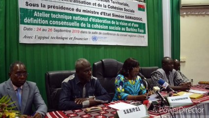 Burkina Faso Les acteurs veulent s'accorder sur le concept de cohésion sociale