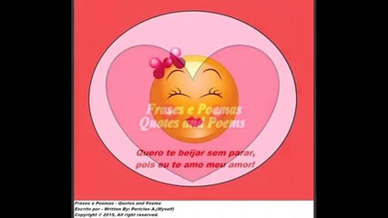 Quero te beijar sem parar, eu te amo meu amor! [Frases e Poemas]