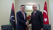 Cumhurbaşkanı Erdoğan, Libya Başkanlık Konseyi Başkanı Sarraj'la görüştü - NEW