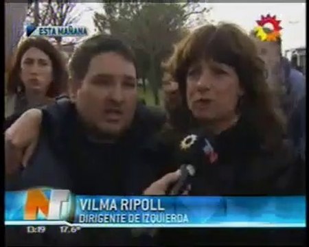 (Noticiero 13) Nicolás del Caño y Vilma Ripoll denuncian la represión a los trabajadores