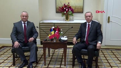 Cumhurbaşkanı recep tayyip erdoğan, moldova cumhurbaşkanı igor dodon ile görüştü