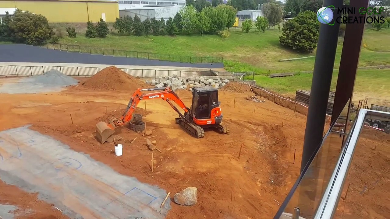 Mini Golf Construction - City Golf Club Toowoomba Australia