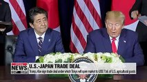Trump, Abe sign trade deal under which Tokyo will open market to $7 bil. of U.S. agricultural goods