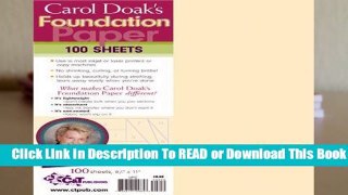 Full E-book  Carol Doak s Foundation Paper  For Kindle