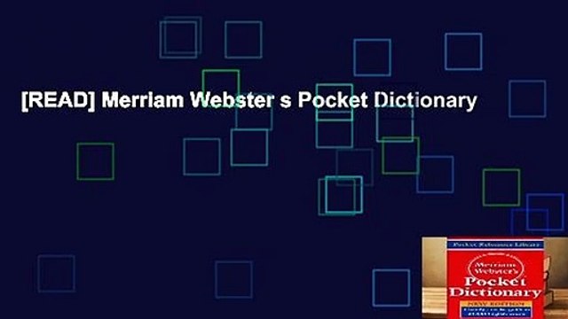 [READ] Merriam Webster s Pocket Dictionary