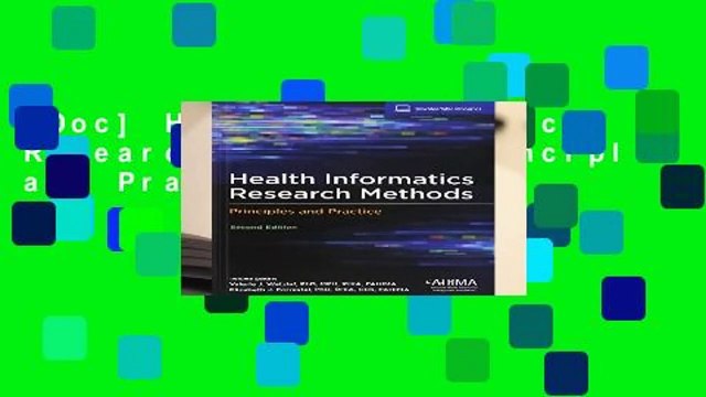 [Doc] Health Informatics Research Methods: Principles and Practice