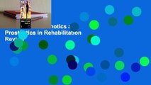 Full version  Orthotics and Prosthetics in Rehabilitation  Review