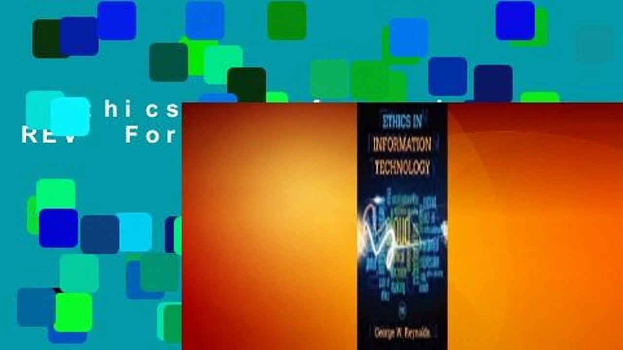 Ethics in Info Technology REV  For Kindle