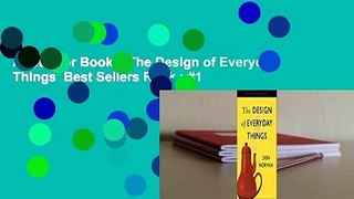 About For Books  The Design of Everyday Things  Best Sellers Rank : #1