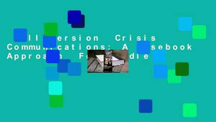 Full version  Crisis Communications: A Casebook Approach  For Kindle