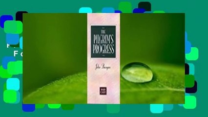 About For Books  The Pilgrim's Progress  For Kindle