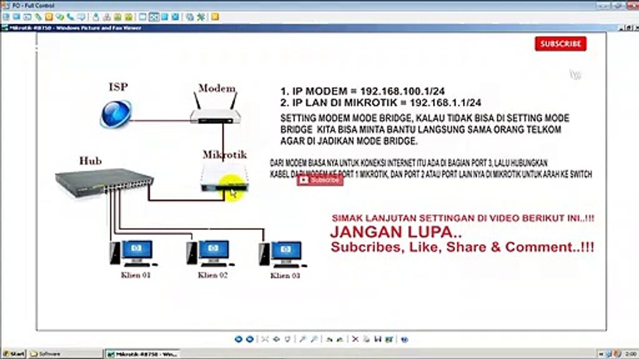 Cara Setting Dial up Dari Mikrotik Dengan Mode Modem Bridge