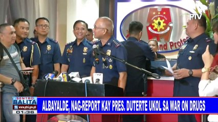 Albayalde, nag-report kay Pres. #Duterte ukol sa war on drugs
