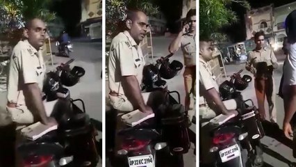 बाटी-चोखा देने में हुई देरी तो सब-इंस्पेक्टर ने काटा सीट बेल्ट न लगाने का चालान