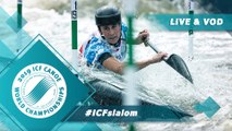 2019 ICF Canoe Slalom World Championships La Seu d'Urgell Spain / Slalom Heats Run 1 – C1m, K1w