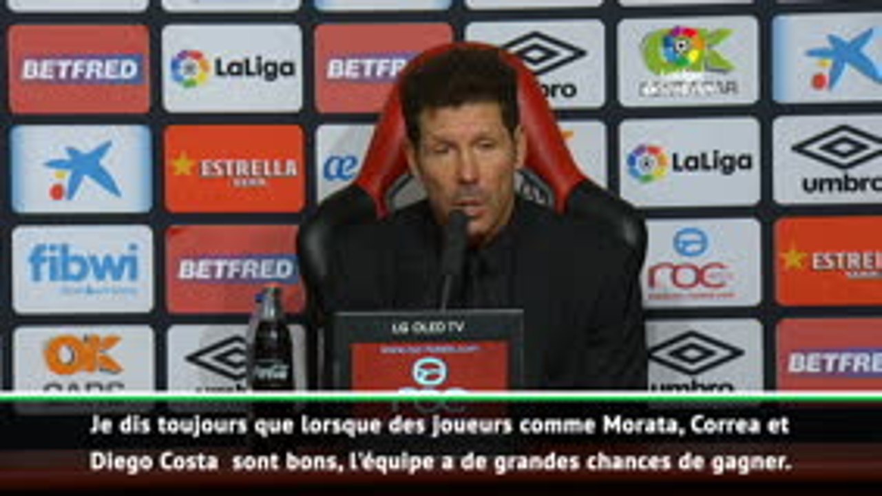 Atlético - Simeone : "Diego Costa avait besoin de marquer"