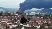 L'usine Lubrizol de Rouen en feu