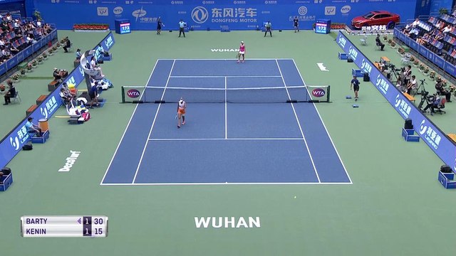 تنس:بطولة ووهان: بارتي تهزم كينين 6-3 و 7-5