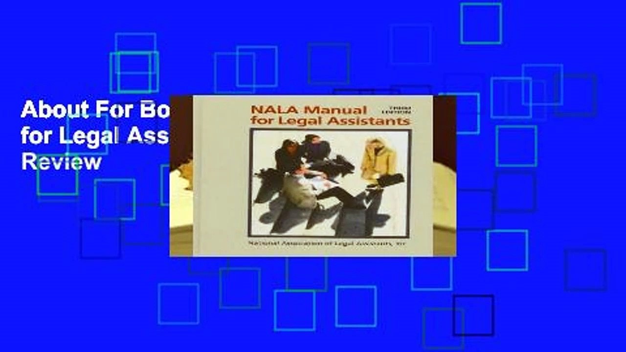 About For Books  Nala Manual for Legal Assistants  Review