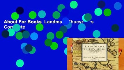 About For Books  Landmark Thucydides Complete