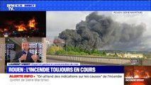 Rouen: l'incendie toujours en cours - 26/09