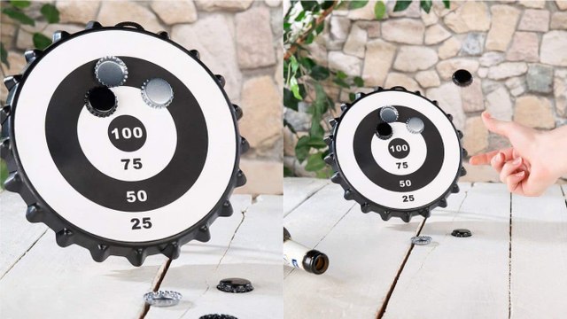 Ce jeu va égayer vos soirées alcoolisées : « fléchettes pour capsules de bières »