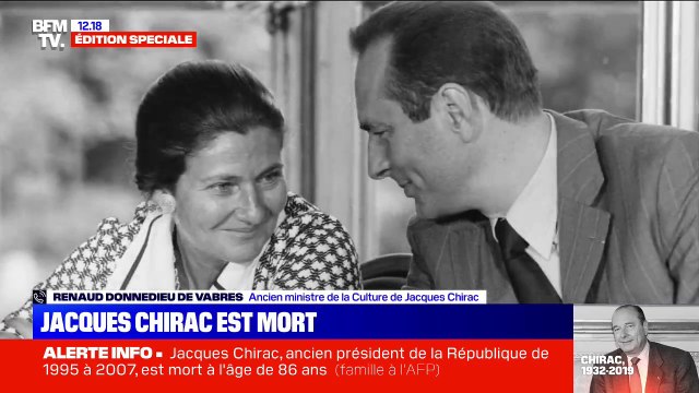 Il est dans mon cœur, il est dans le cœur de tous les Français : L'émotion de Renaud Donnedieu de Vabres, ancien ministre de la culture de Jacques Chirac
