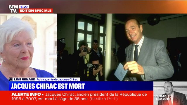 Mort de Jacques Chirac: Beaucoup de chagrin, mais c'est mieux comme ça déclare Line Renaud, en larmes
