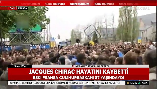Fransa eski Devlet Başkanı Jacques Chirac 87 yaşında hayatını kaybetti
