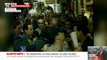 "Que voulez-vous? Que je reprenne mon avion?"  Quand Jacques Chirac, en 1996, recadre le service de sécurité israélien qui lui refuse d'aller saluer les palestiniens