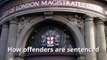 How are offenders are sentenced in UK courts?