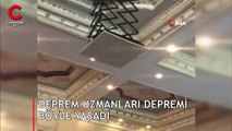 Deprem uzmanları deprem anında bakın ne yaptı