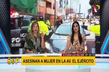 Conductora de BDP fue testigo de asesinato en Av. El Ejército