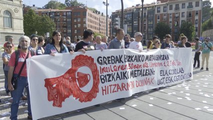 Sindicatos del Metal de Bizkaia piden apoyo al Ayuntamiento de Bilbao