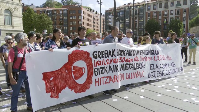 Sindicatos del Metal de Bizkaia piden apoyo al Ayuntamiento de Bilbao
