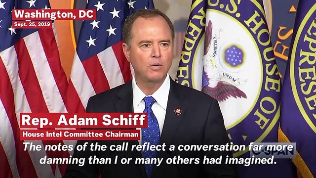 Adam Schiff Blasts Trump's 'Mafia-like Shakedown' Of Ukrainian President