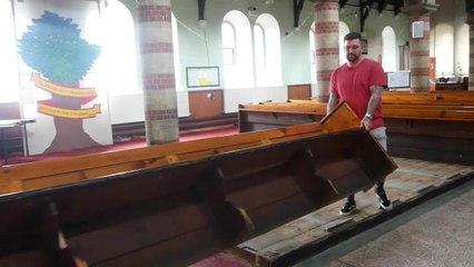 Church Pews removal