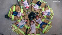 North Carolina Firefighters Celebrate Baby Boom with Adorable Photoshoot