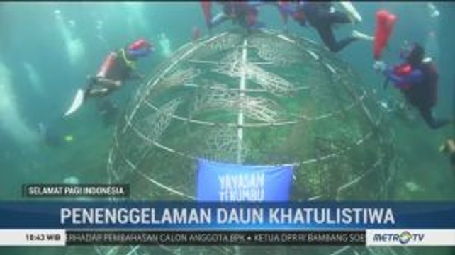 Penenggelaman Instalasi Terumbu Karang di Pantai Jikomalamo Ternate