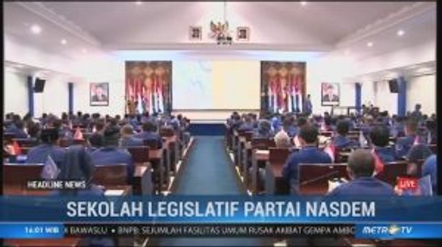 Sekolah Legislatif Partai NasDem Berikan Materi Ideologi dan Platform