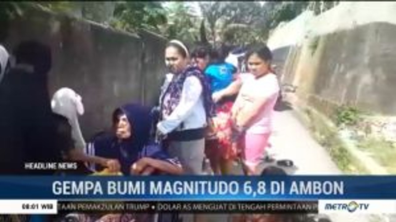 Gempa 6,8 SR Guncang Ambon