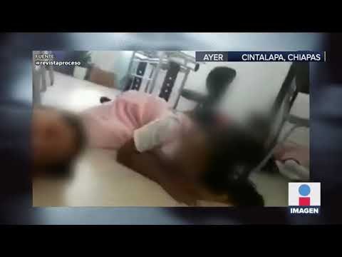 Niñas se protegen de balacera en secundaria de Chiapas | Noticias con Ciro Gómez Leyva