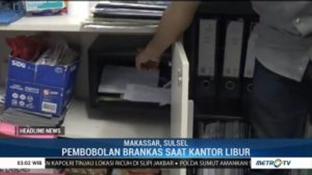 Polisi Ringkus Tersangka Pembobol Brankas