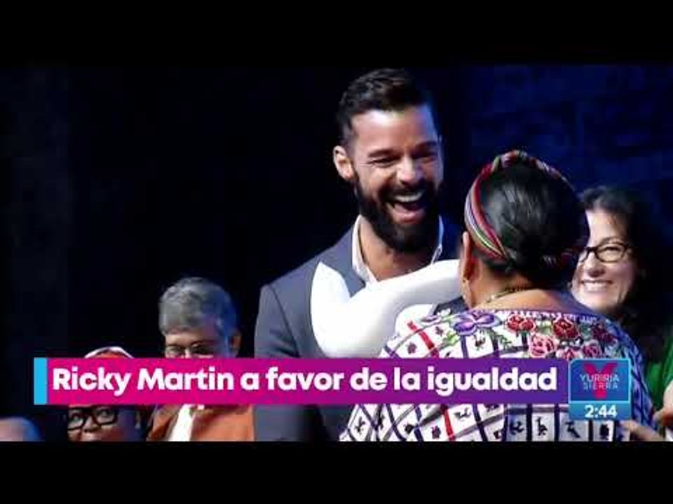 Ricky Martin pide igualdad de derechos durante la Cumbre de la Paz en Mérida | Yuriria Sierra