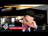 Eduardo Carabajal llora al ante apoyo a su inocencia por agresión a Elisa Vicedo | De Primera Mano