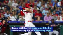 Bryce Harper Calls out Washington Nationals Fans' Heckling