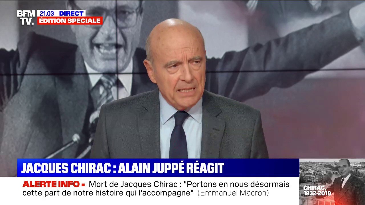 "C'était tout simplement la vérité": Alain Juppé défend Jacques Chirac sur sa petite phrase sur "le bruit et l'odeur"